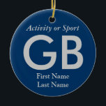 Uni oder hohe Schulabbrecherquote Keramikornament<br><div class="desc">Klicken Sie auf "Anpassen",  um dieses Geschenk mit Ihrem eigenen Hintergrund und Schriftart-Farbschemas zu personalisieren.</div>