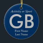 Uni oder hohe Schulabbrecherquote Keramikornament<br><div class="desc">Klicken Sie auf "Anpassen",  um dieses Geschenk mit Ihrem eigenen Hintergrund und Schriftart-Farbschemas zu personalisieren.</div>