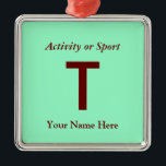 Uni oder hohe Schulabbrecherquote Silbernes Ornament<br><div class="desc">Klicken Sie auf "Anpassen",  um dieses Geschenk mit Ihrem eigenen Hintergrund und Schriftart-Farbschemas zu personalisieren.</div>