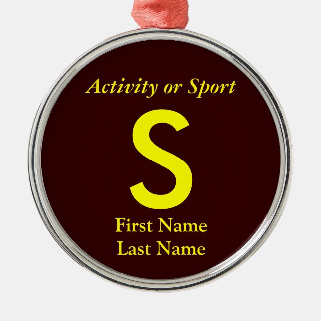 Uni oder hohe Schulabbrecherquote Silbernes Ornament (Vorne)