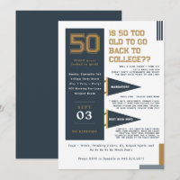Uni Pennants | Blue & Gold 50. Geburtstag