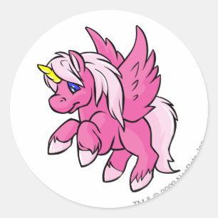 Uni Pink Runder Aufkleber