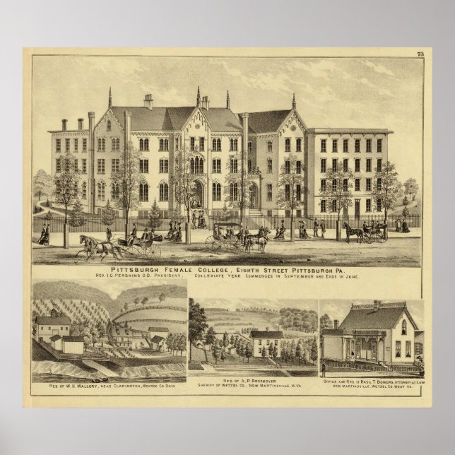 Uni Pittsburgh Poster (Vorne)