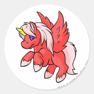 Uni Red Runder Aufkleber