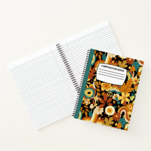 Uni regierte Pilzkomposition Notizbuch