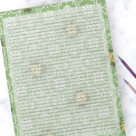 Uni regulierte Retro 60er Green Mitte Jahrhundert  Notizblock