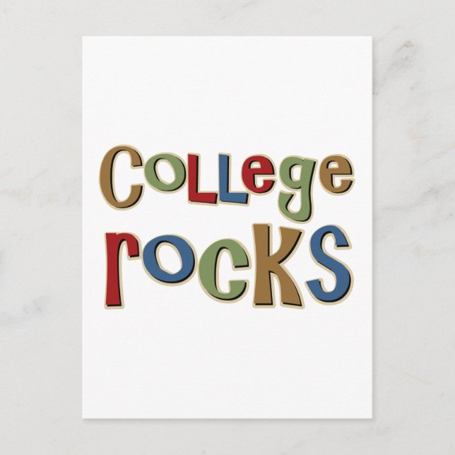 Uni Rocks Postkarte (Vorderseite)