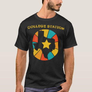 Uni-Station Texas Vintag Beunruhigte Souvenir T-Shirt