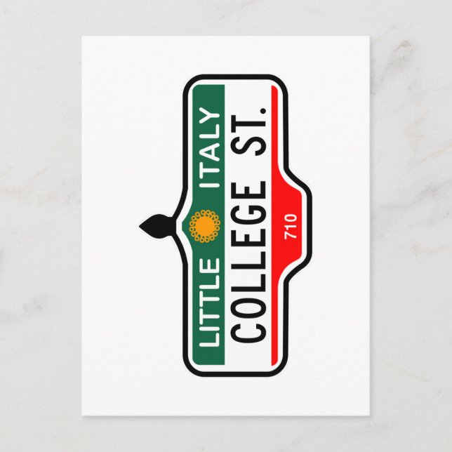 Uni Street, Toronto Street Sign Postkarte (Vorderseite)