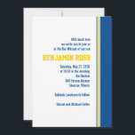 Uni Stripe Bar Mitzvah Einladung<br><div class="desc">Diese sportliche Bar Mitzvah Einladung  den Ton für den besondere Anlass Ihrer Familie.</div>