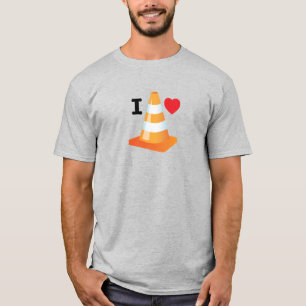 Uni Student Funny Highway Marker Traffic Cone T-Shirt