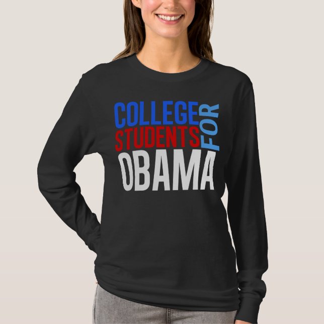 Uni-Studenten für Obama T-Shirt (Vorderseite)