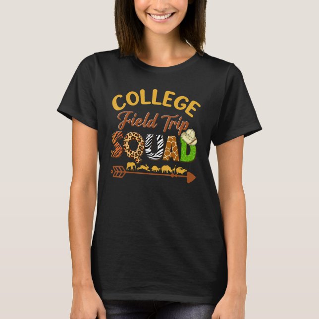 Uni Students School Zoo Field Trip Squad Match T-Shirt (Vorderseite)