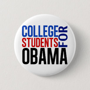 Uni Studierende für Obama Button