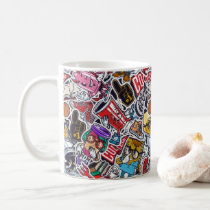 Uni-Tasse für Retro-Pop Kaffeetasse