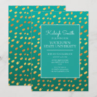 Uni Trunk Party Modernes Green Aquamarin Gold