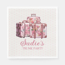 Uni Trunk Party Vintage Koffer Rosa