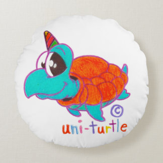 Uni Turtle Pillow Rundes Kissen
