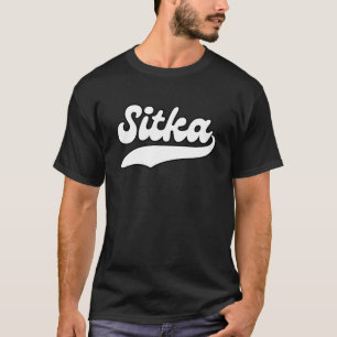 Uni University style Sitka City Alaska Vintag T-Shirt