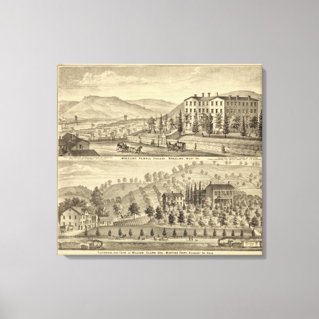 Uni von Frauen, Rädern Leinwanddruck (Vorderseite)