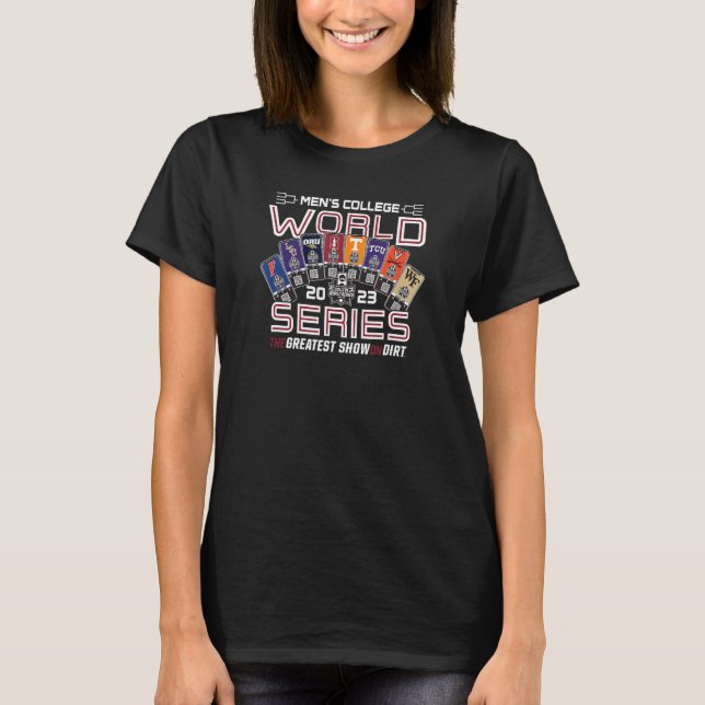 Uni World Series 2023 Baseball CWS Tickets T-Shirt (Vorderseite)