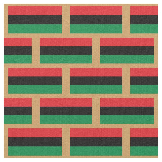Unia Flag Fabric & Pan African flagmode /gold Stoff (Nahaufnahme)