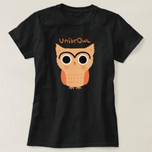 UnibrOwl Unibrow Owl Funny Niedlich Eyebrows Owl T-Shirt