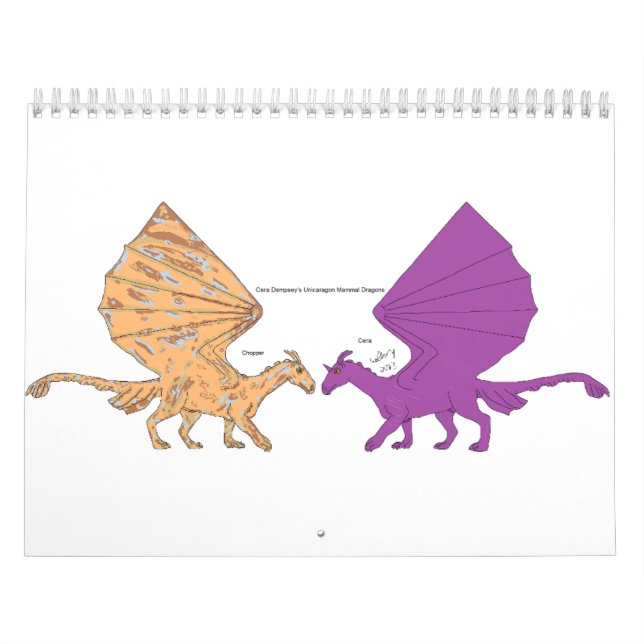 Unicaragon Mammal Dragons Kalender (Titelbild)