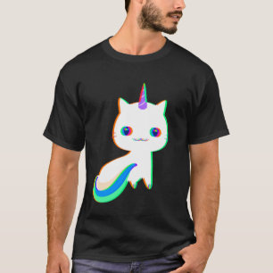 Unicat Caticorn Meowgical Einhorn Katze Männer Fra T-Shirt