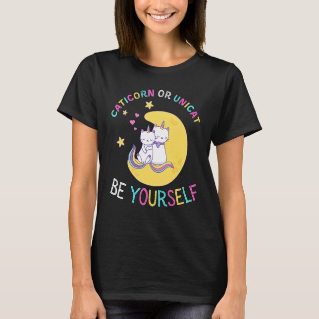 Unicat Caticorn Meowgical Unicorn Cat Men Women Bo T-Shirt (Vorderseite)