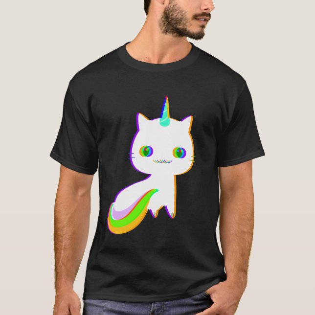 Unicat Caticorn Meowgical Unicorn Cat Men Women Bo T-Shirt (Vorderseite)