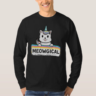 Unicat Caticorn Meowgical Unicorn Cat Men Women Bo T-Shirt