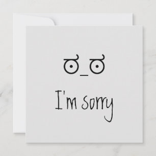 Unicode im sorry card. Danke Karte