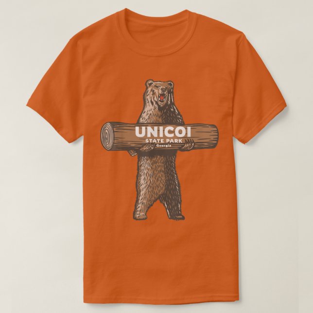 Unicoi Staat Park Georgia GA Bear Vacation Souveni T-Shirt (Design vorne)