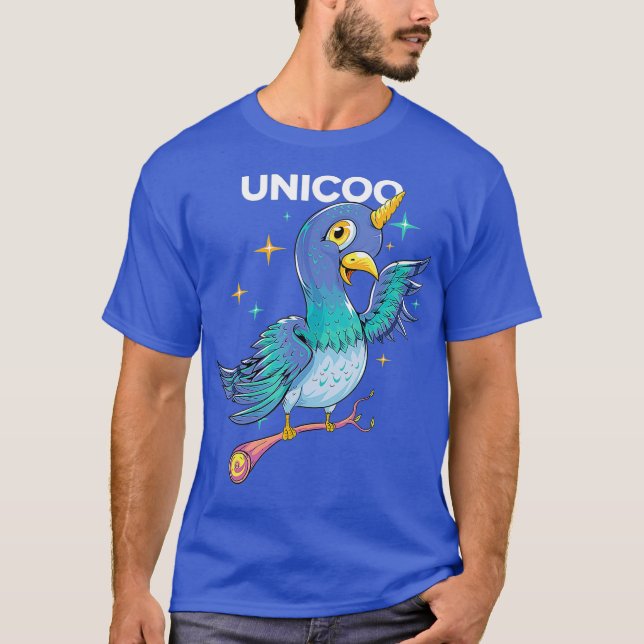 Unicoo Unicoron Taube Magic Hooting Bird Kids T-Shirt (Vorderseite)