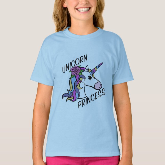 Unicoress Princess Design - Der T - Shirt für Mädc (Vorderseite)