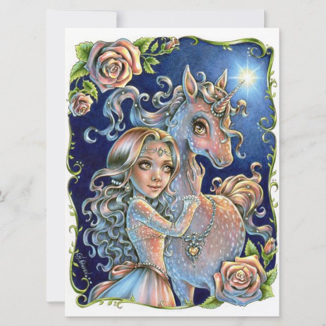 Unicoress Princess Fairytale Fantasy Rose Kunst, D (Vorderseite)