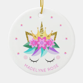 Unicoress Princess Niedlich Girly Glitzer Personal Keramik Ornament