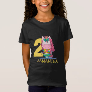 Unicorgelb 2. Geburtstag T-Shirt