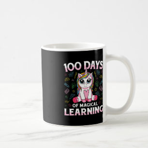 Unicorn 100. Tag der Schule Lehrer 100 Tage Mädche Kaffeetasse