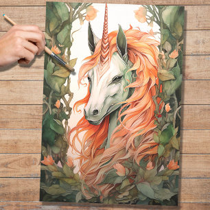 Unicorn 2 Decoupage Paper Seidenpapier