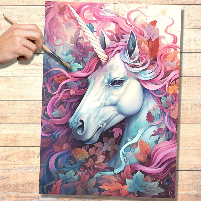 Unicorn 8 Decoupage Paper Seidenpapier (Von Creator hochgeladen)