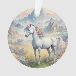 Unicorn Acrylic Ornament