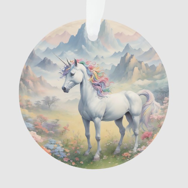 Unicorn Acrylic Ornament (Vorderseite)