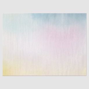 Unicorn Aqua Pink Gelbe Gefärbte Krawatte Seidenpapier