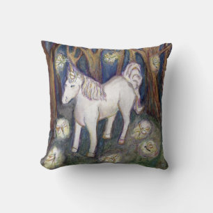 Unicorn Art Custom Throw Pillow Kissen