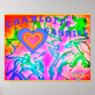 UNICORN ART POSTER W/ NAMEN