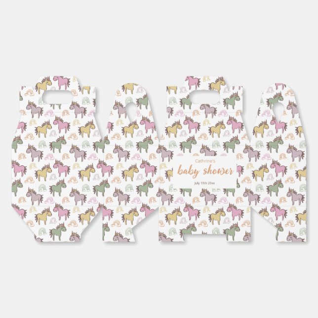 Unicorn Baby Duwer Gender Neutral Geschenkschachtel (Ungeklappt)