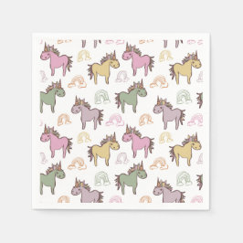 Unicorn Baby Duwer Gender Neutral Serviette