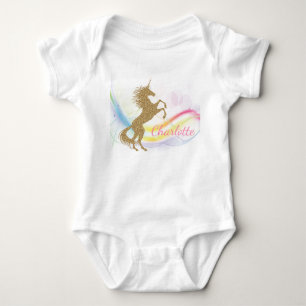 Unicorn Baby Girl Personalisierte Shirts